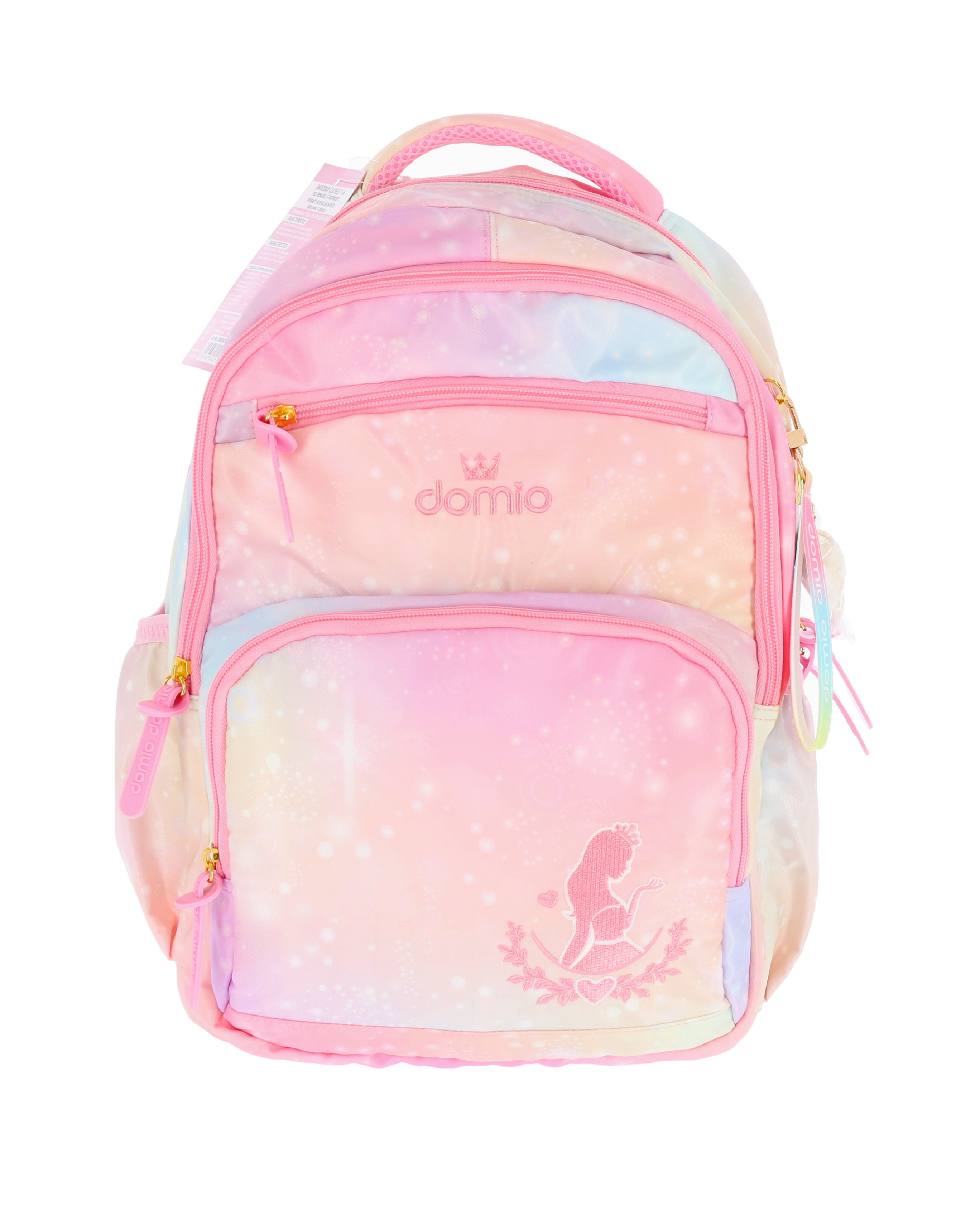 Ghiozdan prescolari, Funtasy, 3 compartimente cu fermoar, cusaturi duble, multicolor - imagine 5